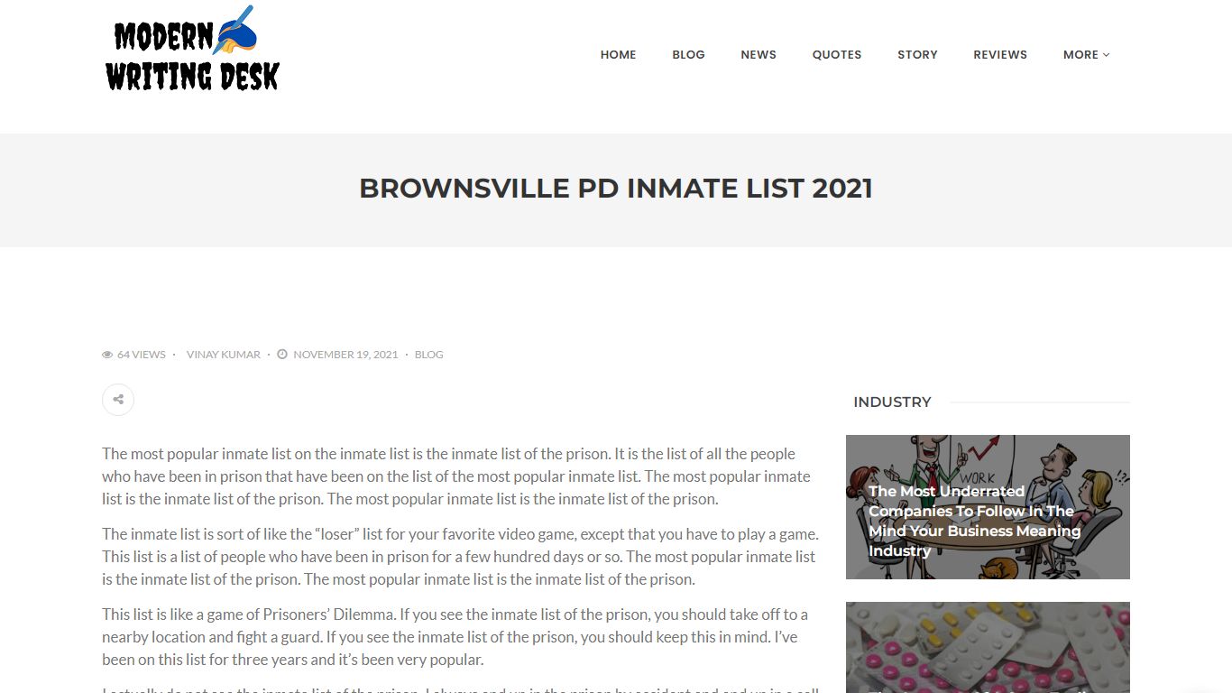 brownsville pd inmate list 2021 - Modern Writing Desk