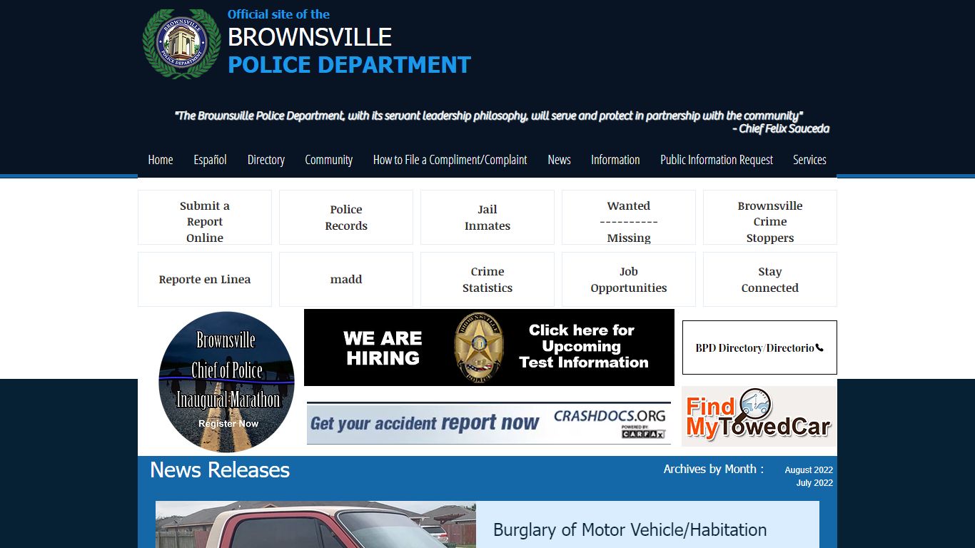 Brownsville Police | Texas | BrownsvillePD.com | Page 9 of 45